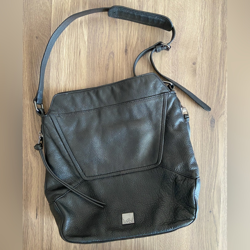 Kooba Black Leather Shoulder Bag